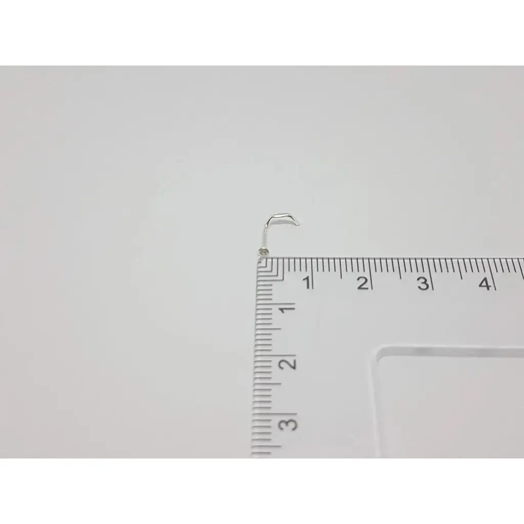 Серебряная серьга-пирсинг в нос Dear. 1024.1С - фото 3