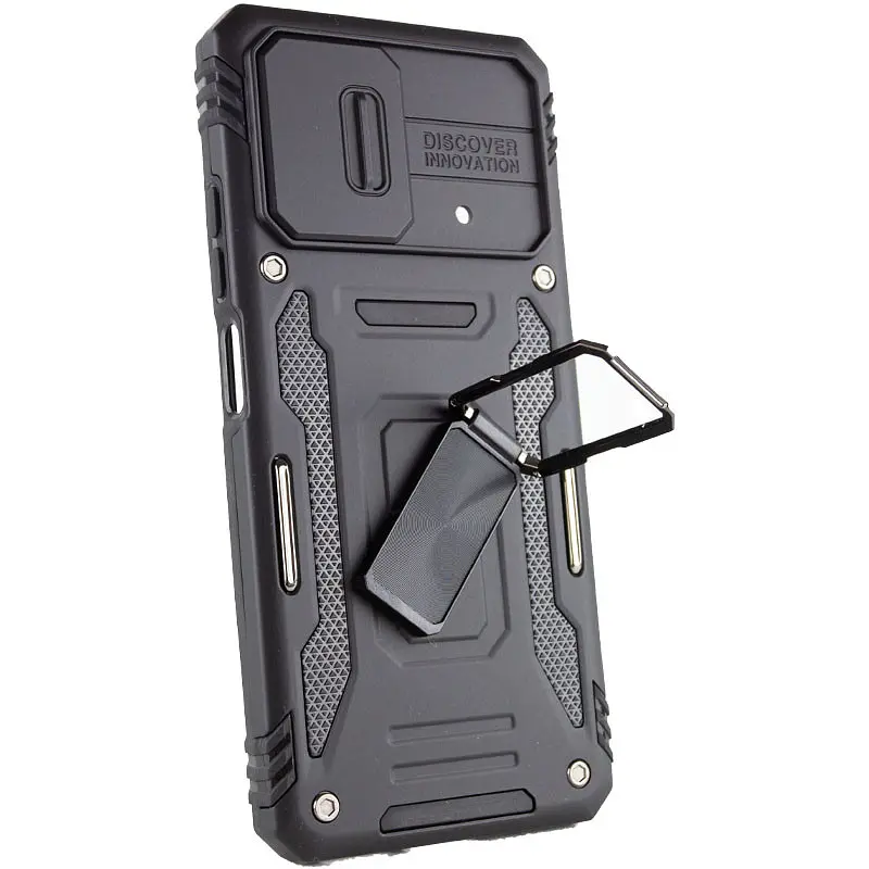 Ударопрочный чехол Camshield Army Ring для Xiaomi Poco X5 5G / Note 12 5G Черный / Black - фото 4