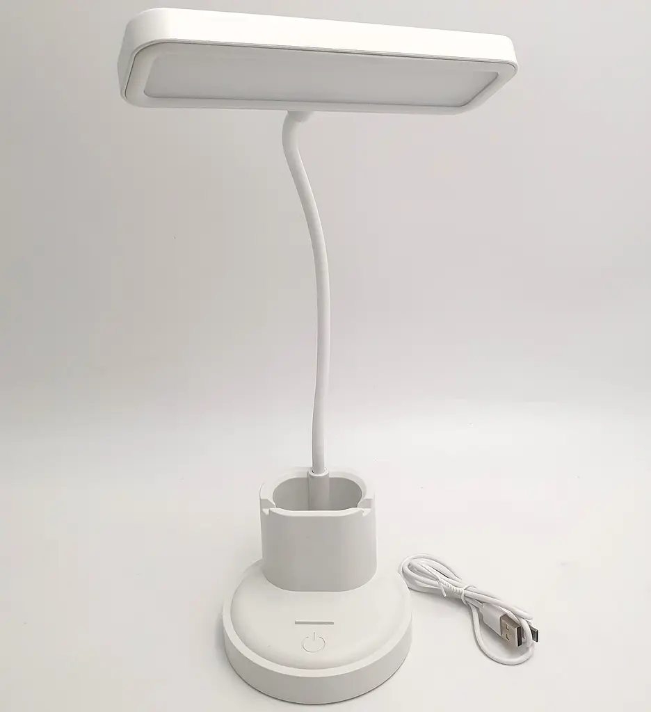 LED-лампа настільна акумуляторна гнучка сенсорна світлодіодна з підставкою для телефону тепле, нейтральне та холодне світло WinBoss 1309