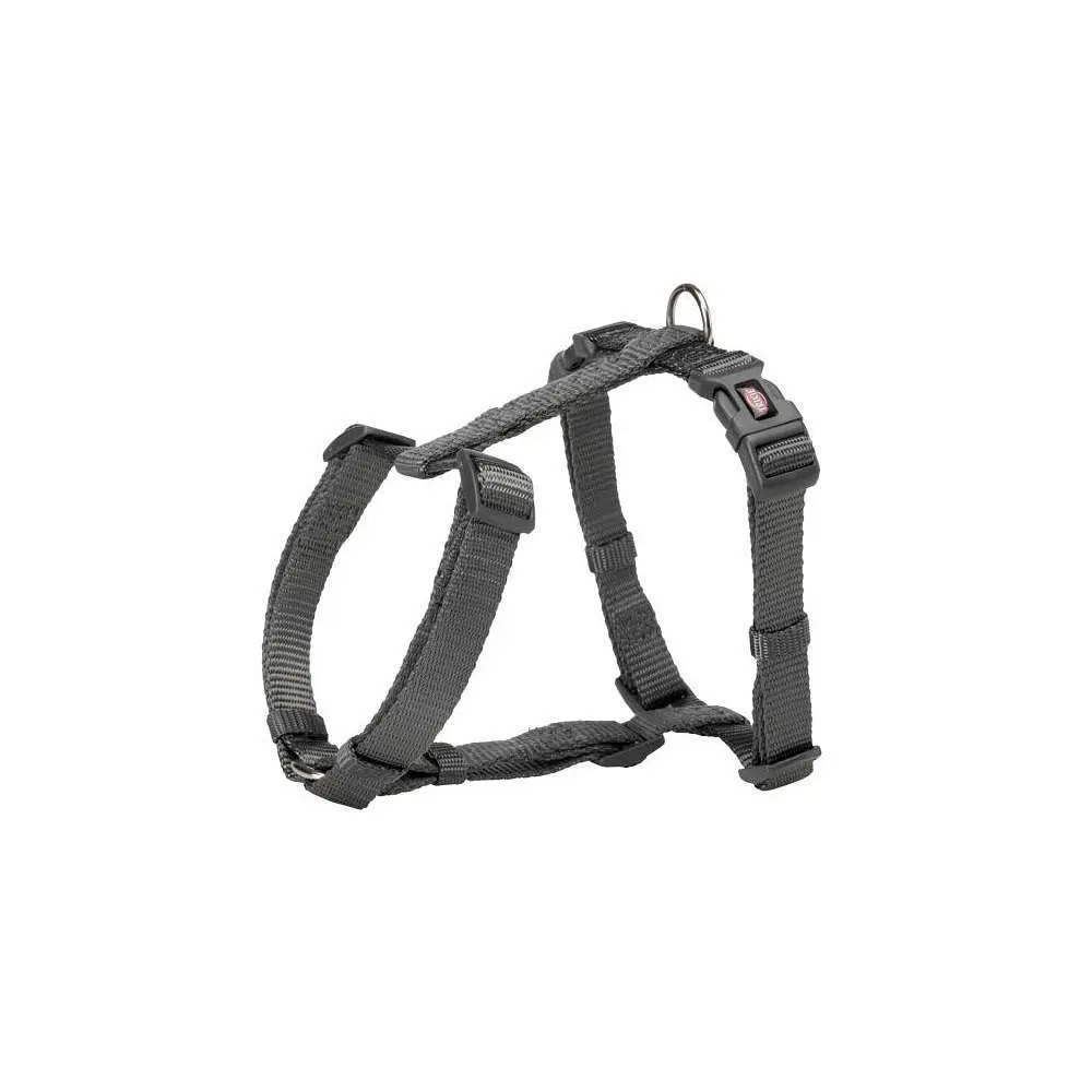 Шлея Trixie нейлоновая Premium L-XL 75-120 см/25 мм (серая) - фото 2