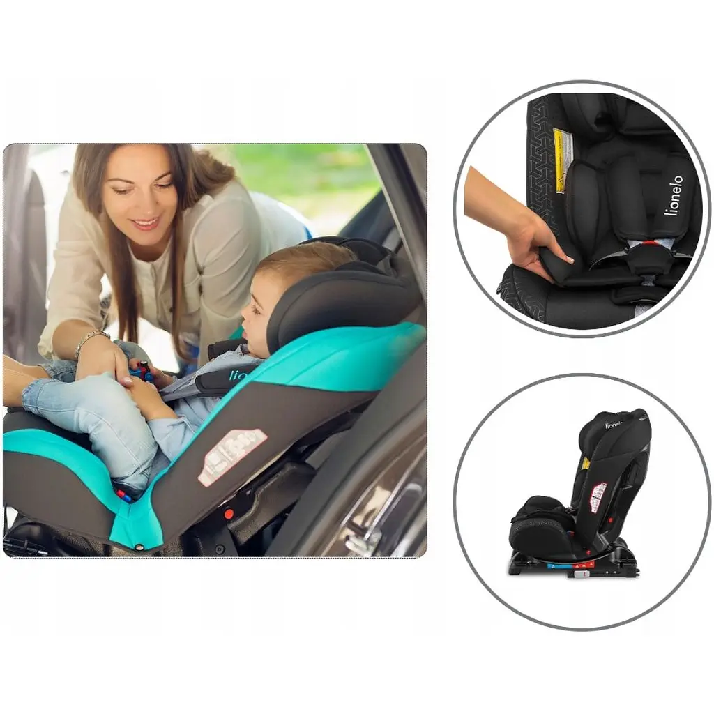 Автокресло Lionelo Sander Isofix 0-36 кг Black - фото 6