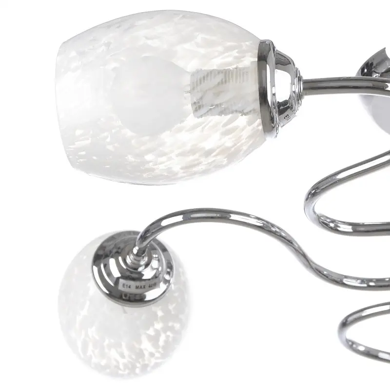 Люстра потолочная Brille классическая E14 40W CH (LK-218C/5) - фото 3