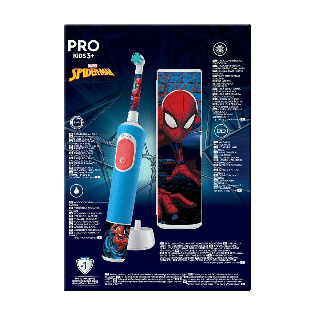 Электрическая зубная щетка Oral-B D103.413.2KX Spiderman (8006540773567) - фото 3