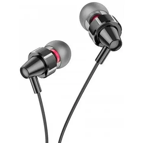 Наушники Hoco M90 Delight wired digital earphone with microphone 3.5 мм красные 6931474759375 - фото 5