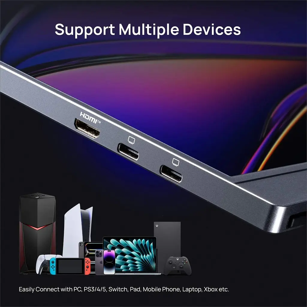 Портативний монітор Arzopa 16.1" Z1FC + Case Grey EU [157146] - фото 6