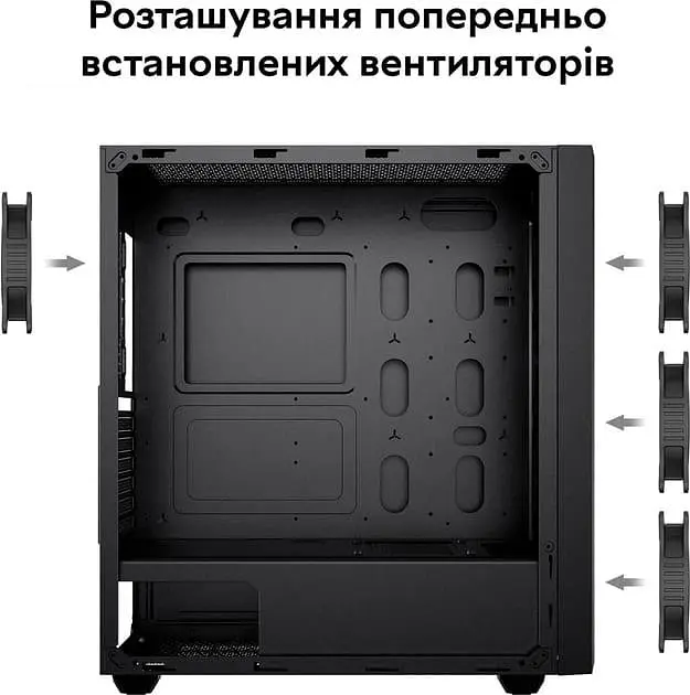 Корпус RZTK PcCooler Master RP300 Mesh ARGB 4F (RP300 Mesh) Б/в - фото 10