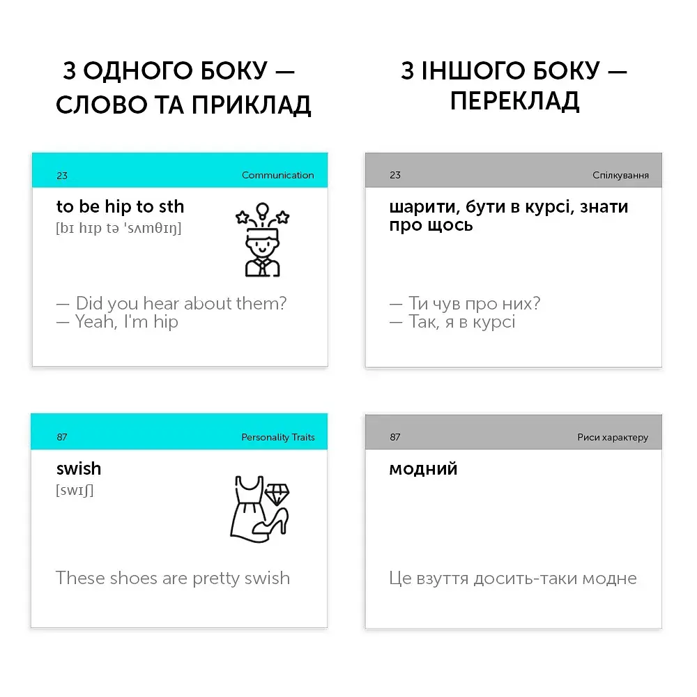 Картки для вивчення англійської мови English Student. English Slang - фото 6