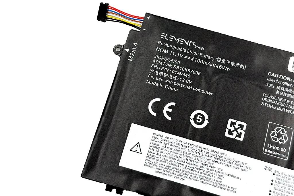 Акумулятор для Lenovo ThinkPad E480 E485 E580 E590 11.1V 4100 mAh (01AV445-3S1P-4100) - фото 2