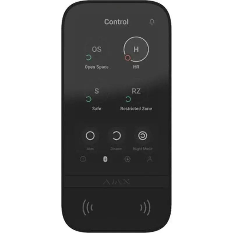 Клавиатура для охранной системы Ajax KeyPad TouchScreen black