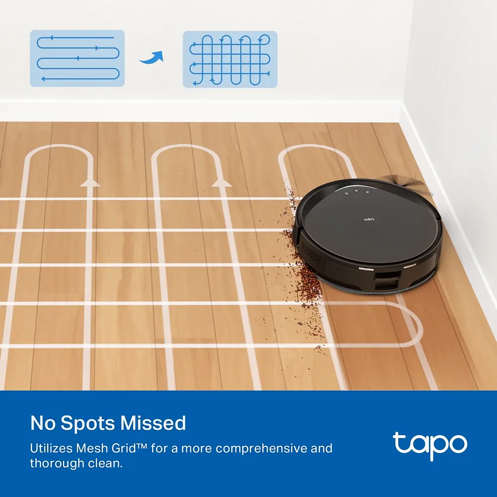 Робот-пилосос TP-Link TAPO RV 20 MAX LIDAR з підтримкою вологого прибирання - фото 9