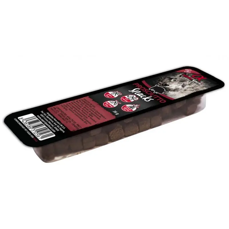 Напіввологі Ласощі з прошутто Alpha Spirit Snacks Prosciutto для собак 50 г - фото 2