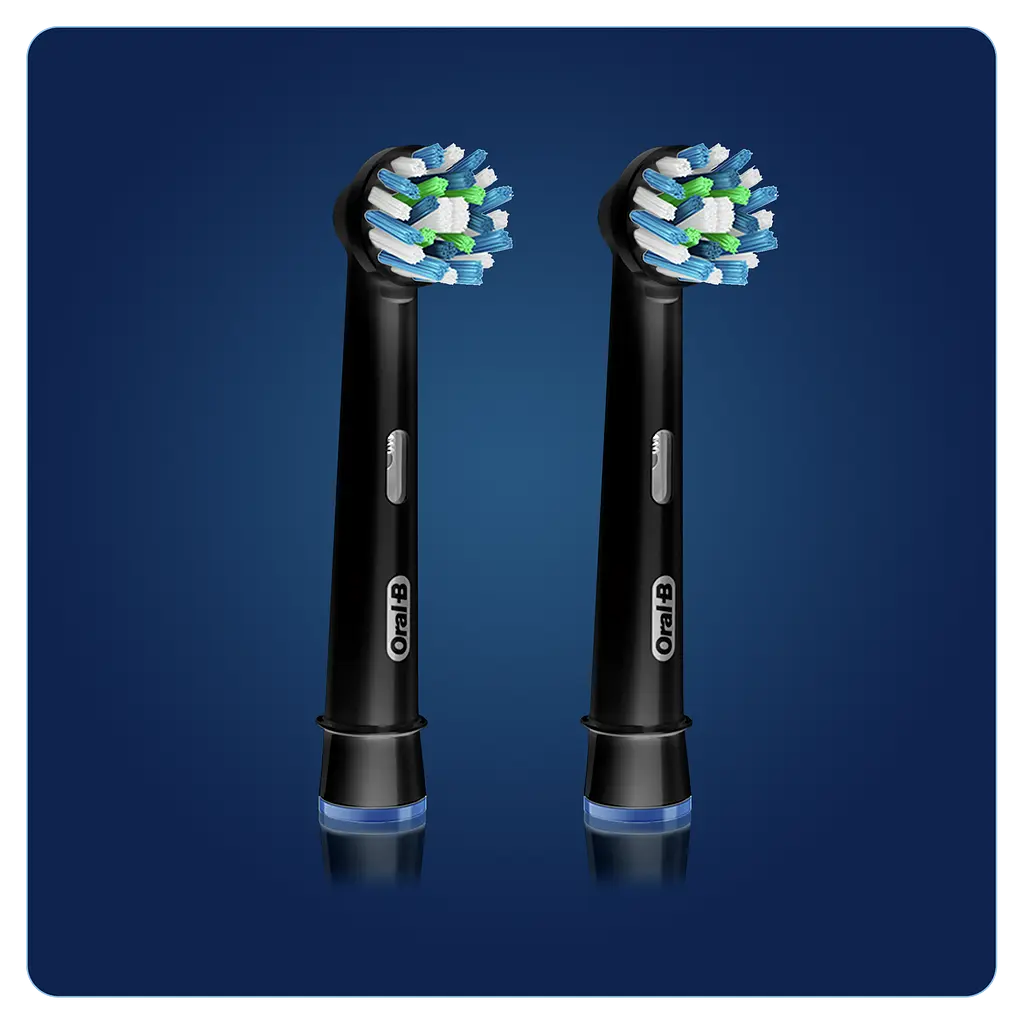 Насадки для электрической зубной щётки Oral-B Cross Action CleanMaximiser Black, 2 шт. - фото 3