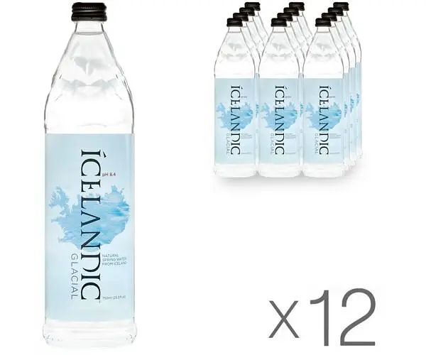Icelandic Glacial, 0,75 л, упаковка 12 шт., Айсландік Глесіал, Вода мінеральна негазована, скло - фото 2