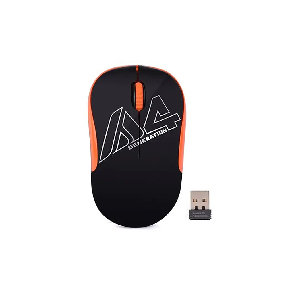 Мишка A4Tech G3-300N Black+Orange - фото 2