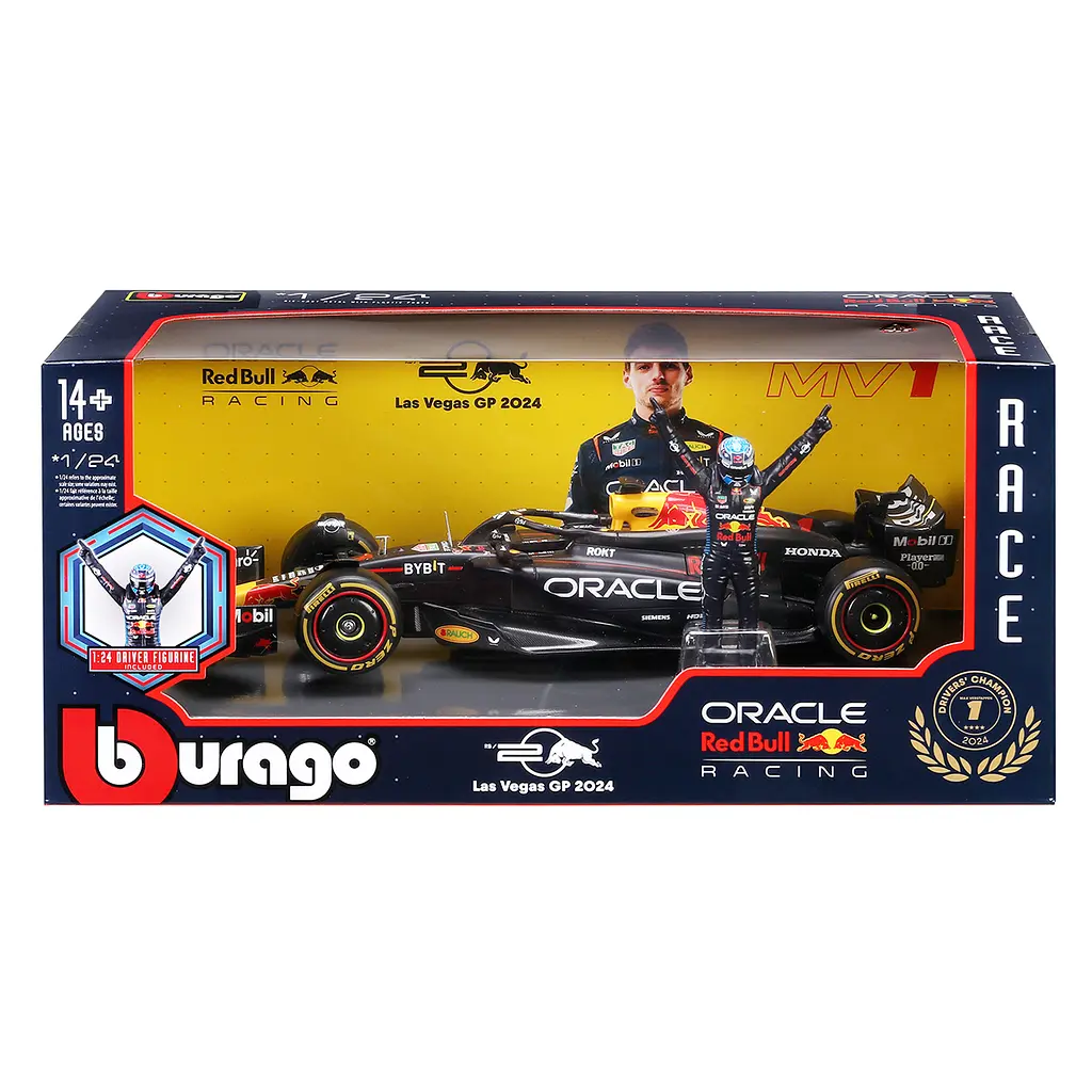 Автомодель з фігуркою Bburago Oracle Red Bull Racing RB20 (18-28060 (#1)) - фото 8