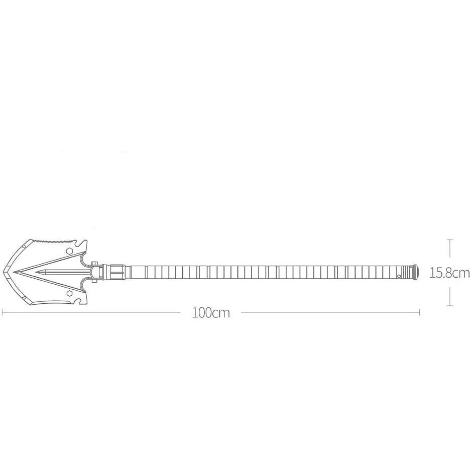Мультифункциональная лопата Xiaomi NexTool Shovel 14 in 1 (KT5524) [40577] - фото 2