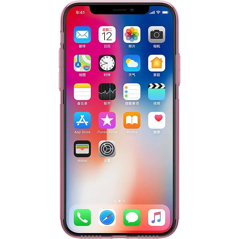 Чохол-накладка Nillkin TPU Nature Case Apple iPhone X Pink - фото 2