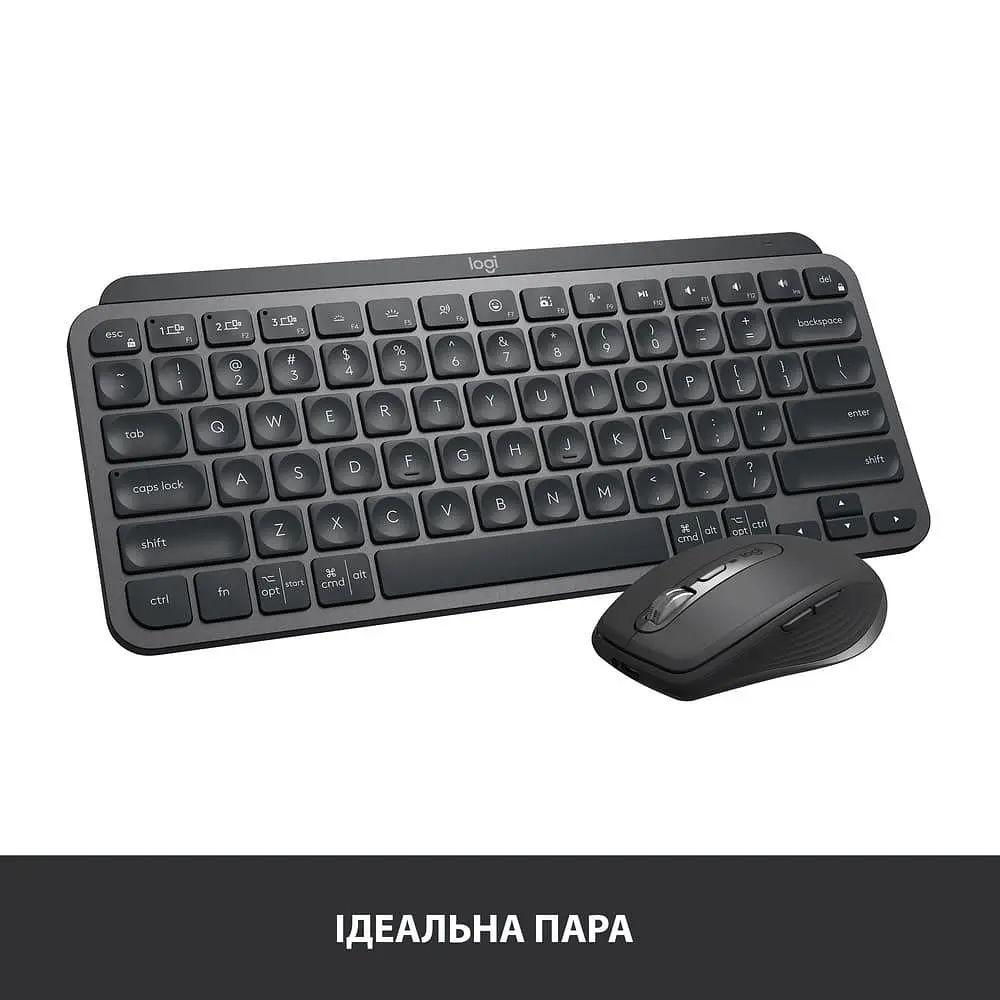 Клавіатура Logitech MX Keys Mini Wireless Graphite (920-010498) - фото 10