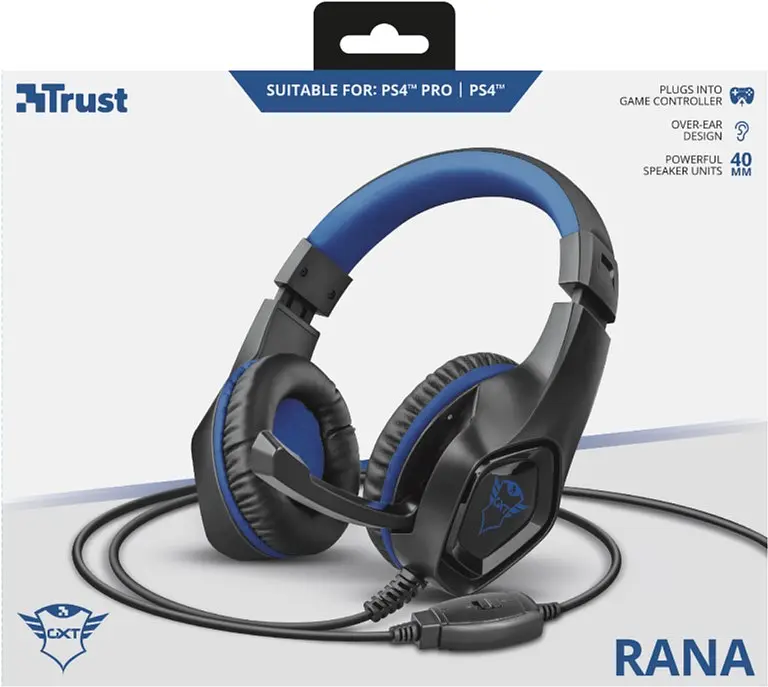 Гарнитура игровая Trust GXT 404B Rana Gaming Headset for PS4 3.5 мм BLUE (23309_Trust) - фото 4