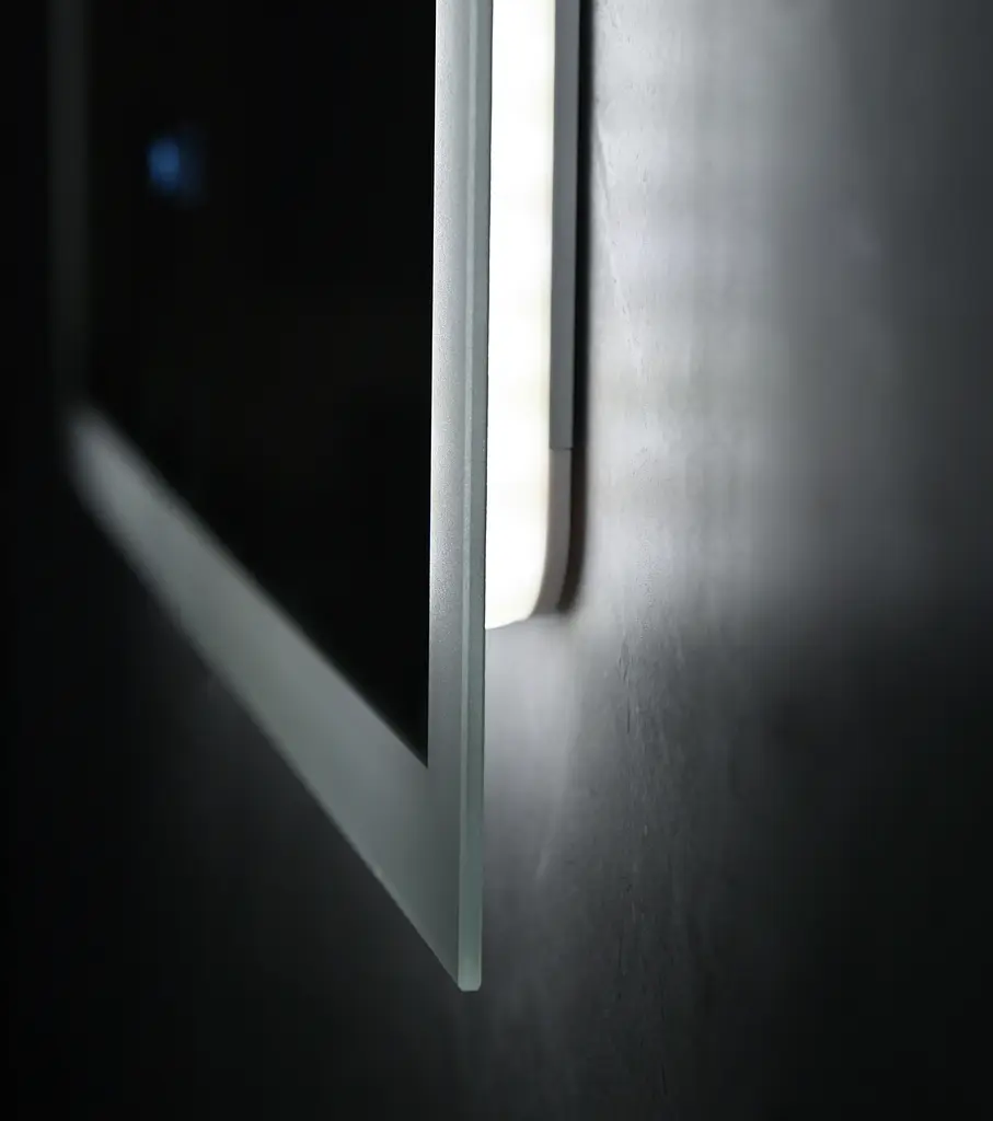 Дзеркало Mixxus Flat MR04-100x60 (LED Touch, годинник, антизапотівання, димер, регулювання яскравості) MI6008 - фото 4