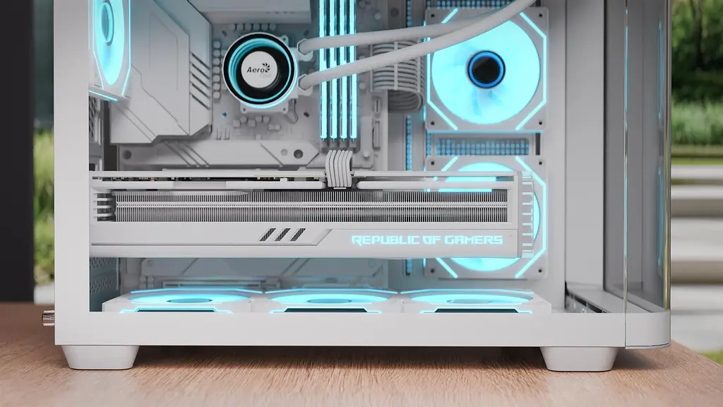 Корпус AeroCool P300C-G-WT-v1 (ACCS-PN02033.21) White без БП - фото 4