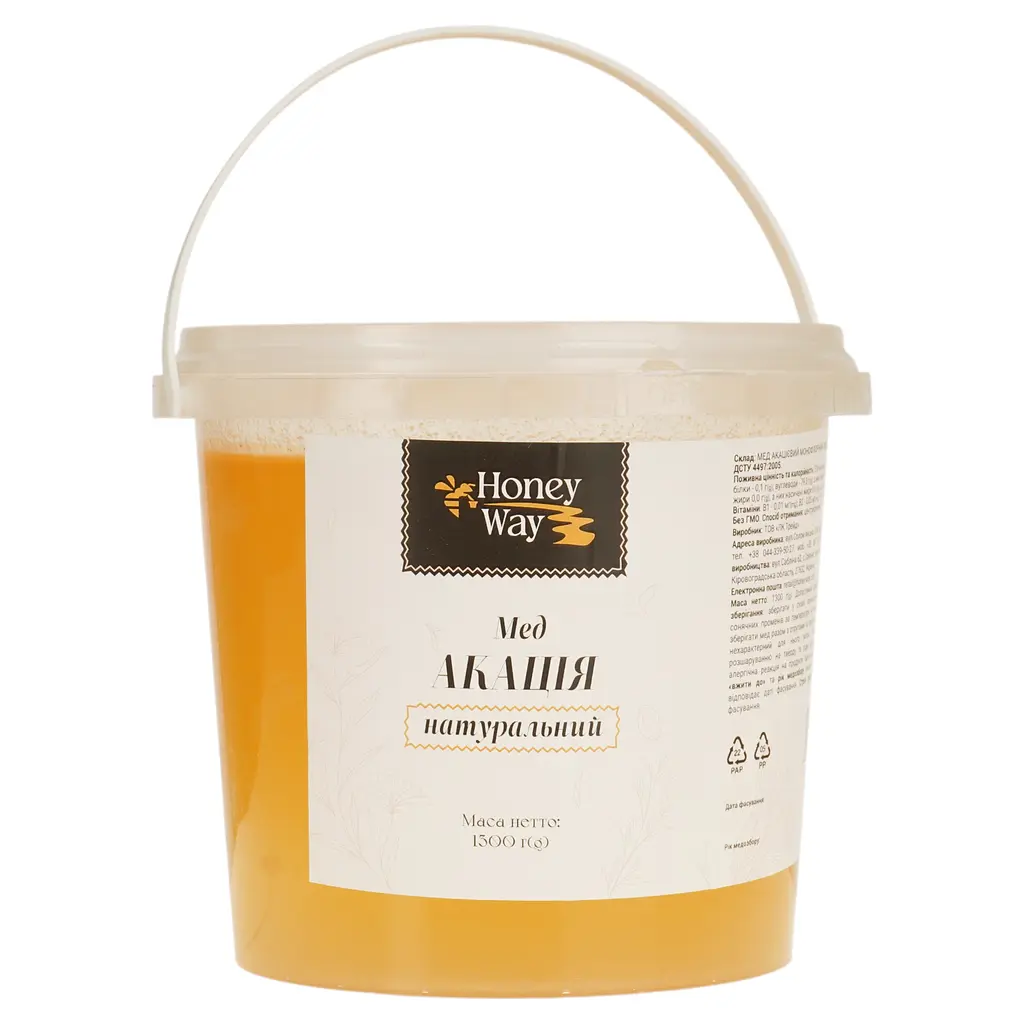 Мед акацієвий Honey Way 1.3 кг - фото 3