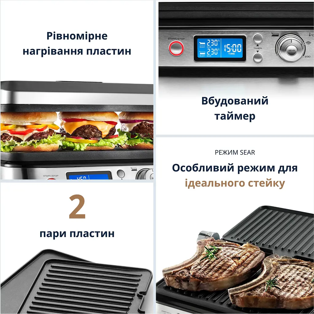 Электрогриль DeLonghi CGH 1020 D (00000014828) - фото 4