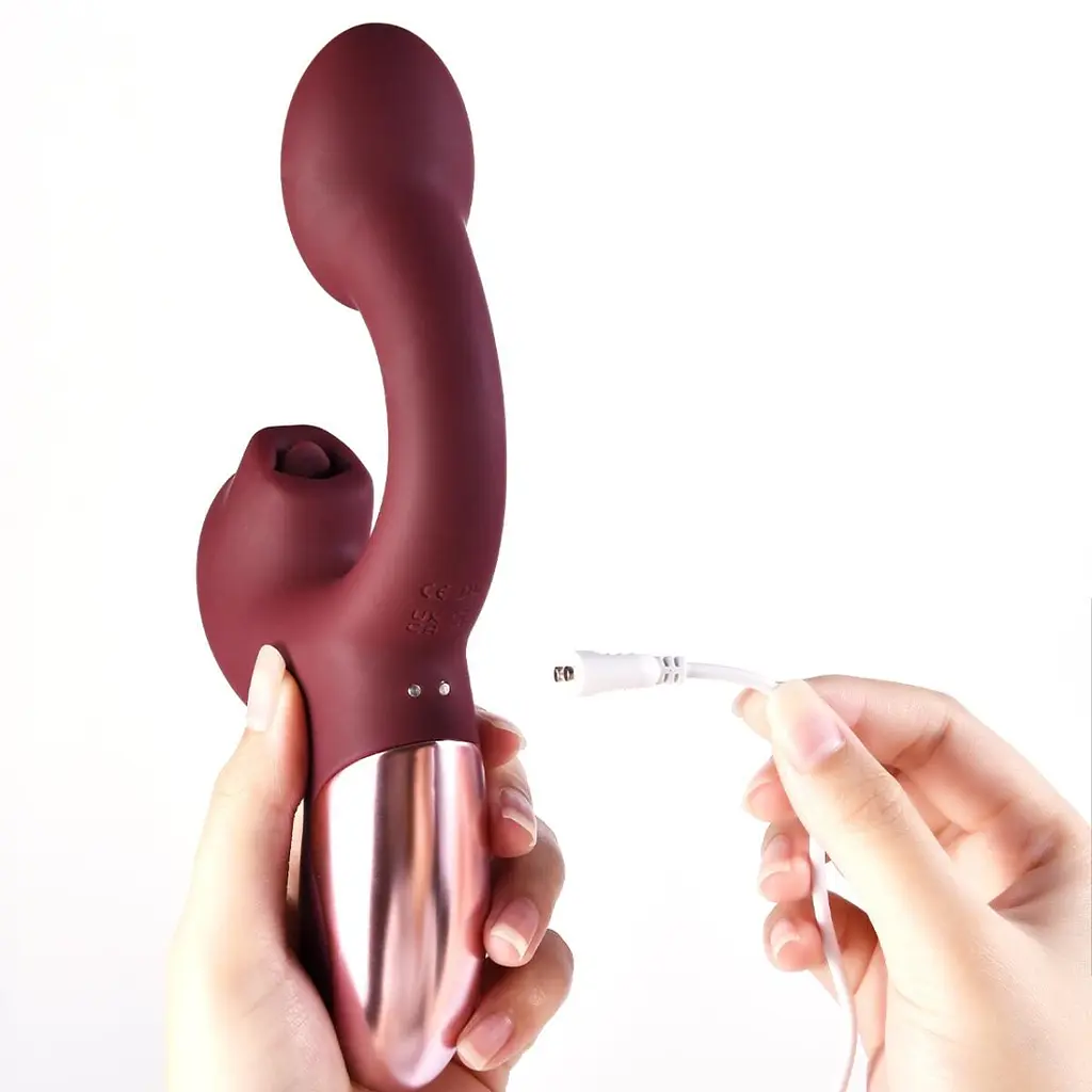 Смарт-вібратор Magic Motion Ponder Red, подвійна стимуляція, віброяйце+язичок для клітора - фото 4