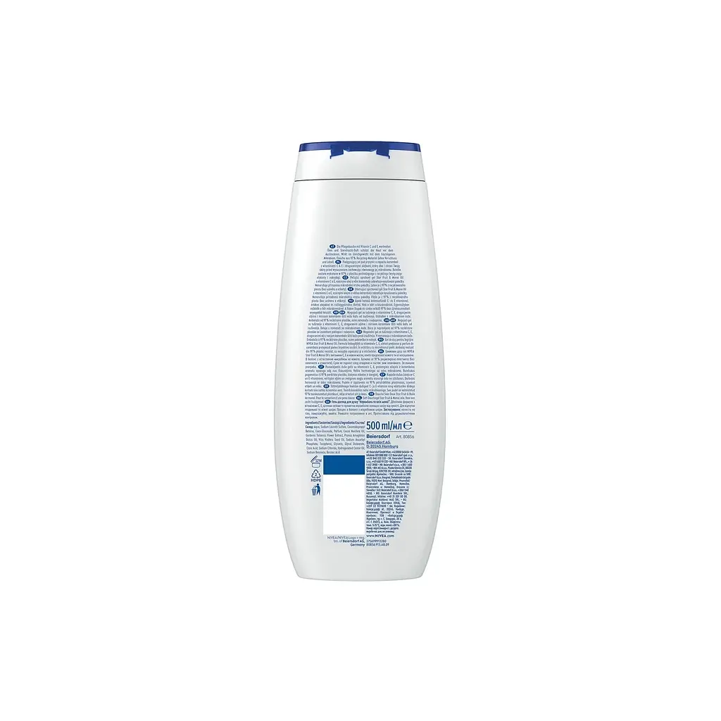 Гель для душу Nivea Star Fruit & Monoi Oil Care Shower 500 мл (9005800397450) - фото 3