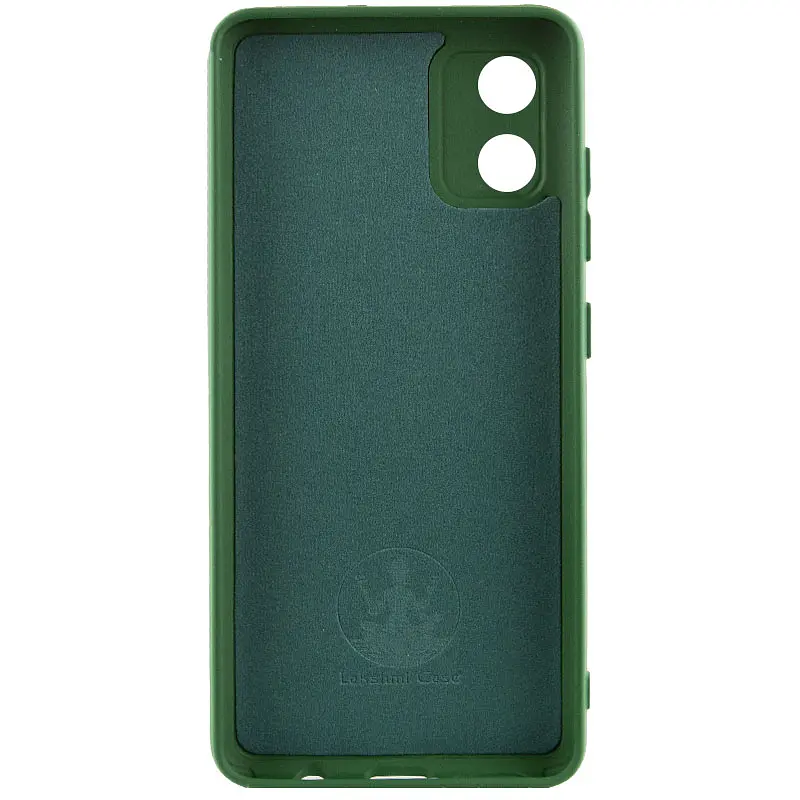 Чохол Silicone Cover Ummi Lakshmi Full Camera (AA) для Motorola Moto E13 Зелений / Dark green - фото 2