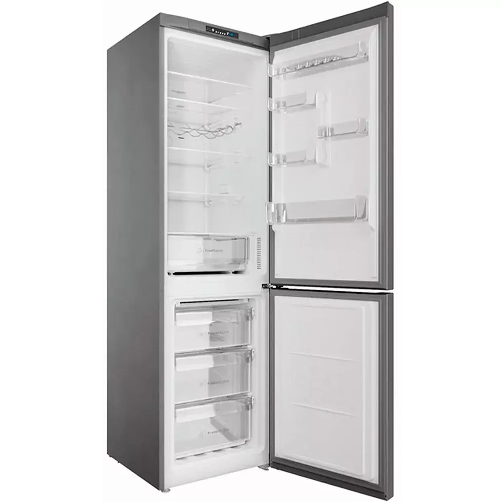 Холодильник Indesit 202.7x60х68 холодильное отделение 263 л морозильное отделение 104 л 2 дверь А++ NF нержавеющая сталь (INFC9TI22X) - фото 4