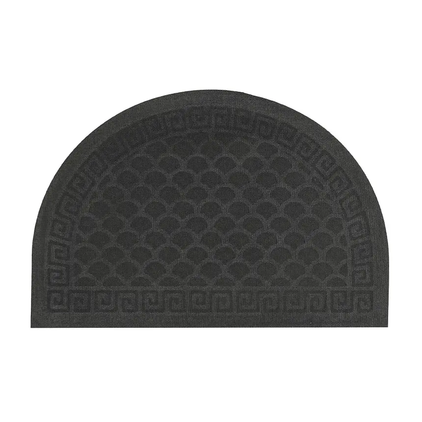 Килимок придверний Eco Fabric Луска півколо з кромкою коричневий 40 х 60 см (4060-119) - фото 2