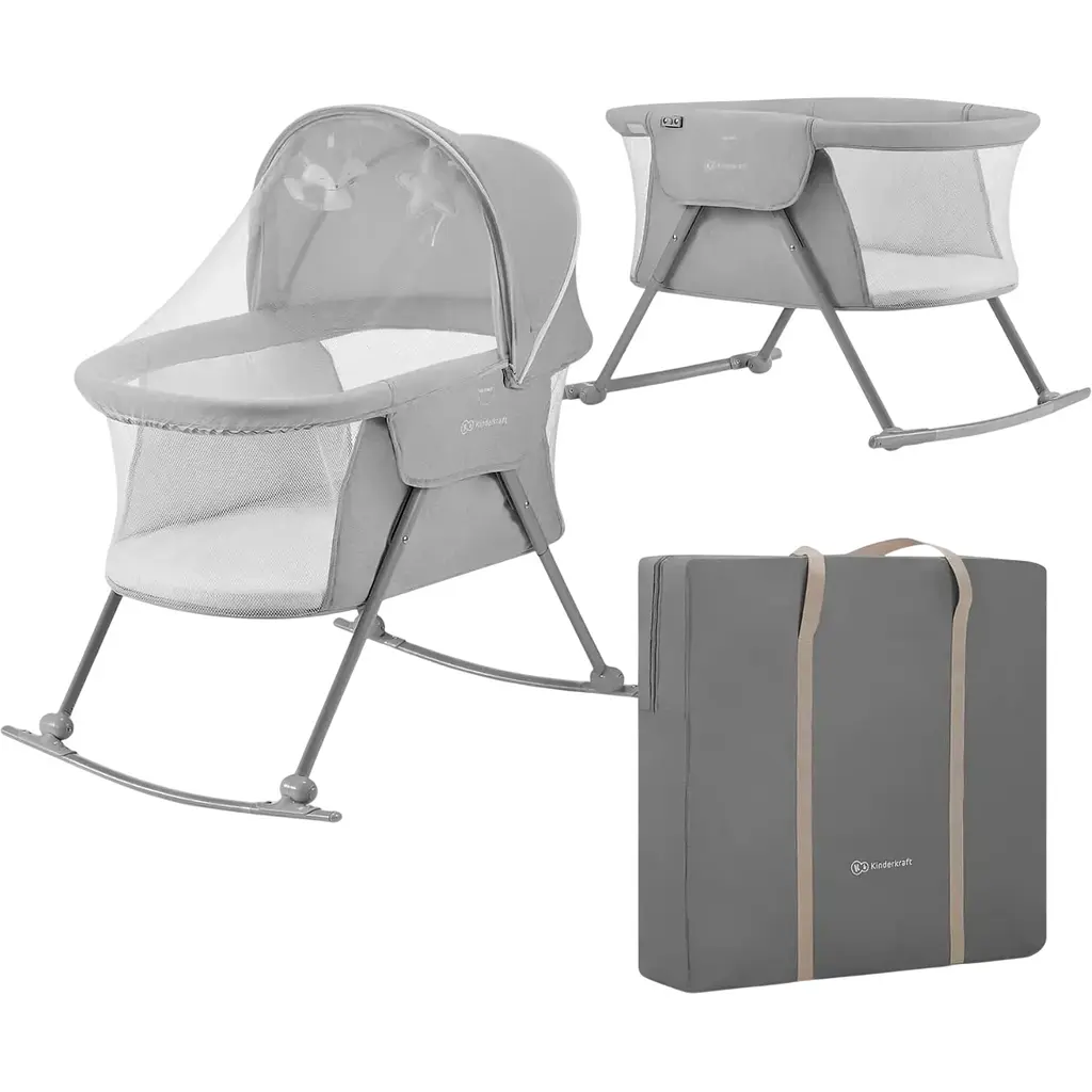Люлька-качалка 3 в 1 Kinderkraft Lovi Grey (KKLLOVIGRY0000) - фото 1
