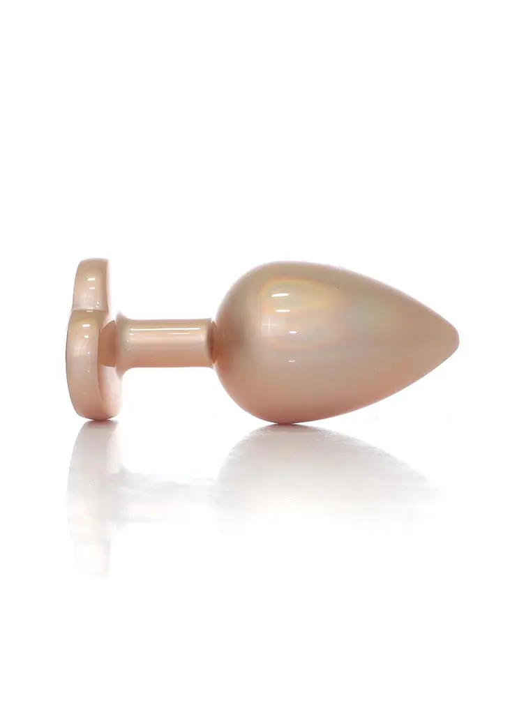 Анальна пробка - Jewellery Pearl Gold Heart Plug Clear L - фото 2