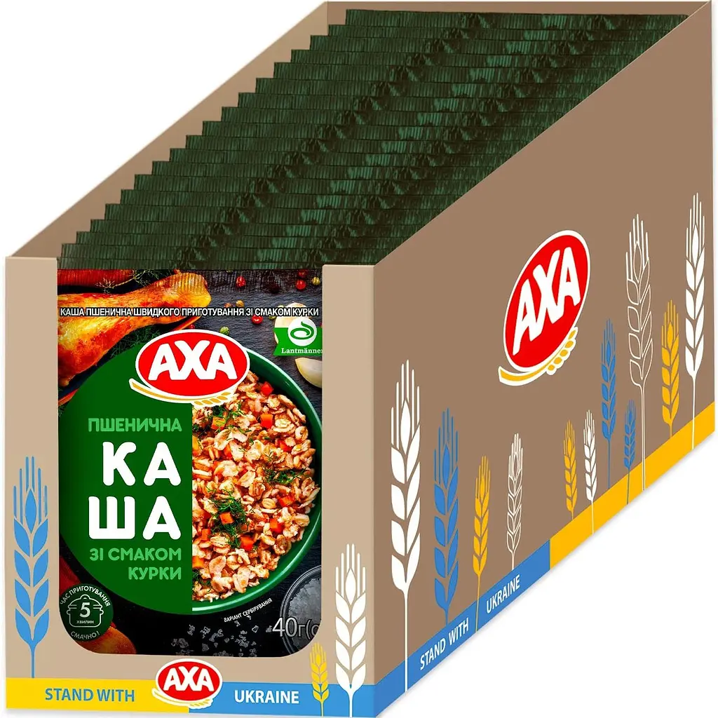 Каша пшенична АХА зі смаком курки (40 г х 22 шт.) - фото 2
