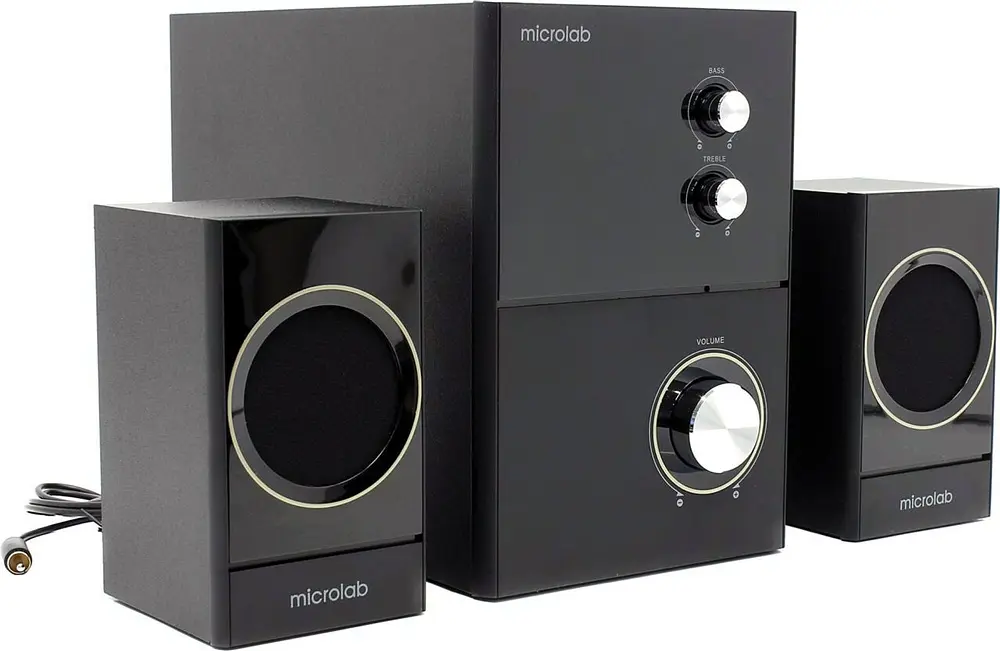 Акустическая система 2.1 Microlab M-223 черная - фото 2