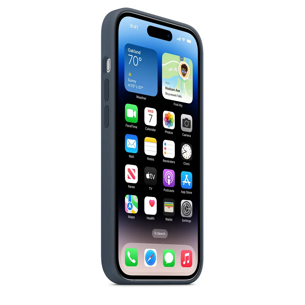 Чохол Apple Silicone Case with MagSafe для Apple iPhone 14 Pro Storm Blue (MPTF3) [77067] - фото 3