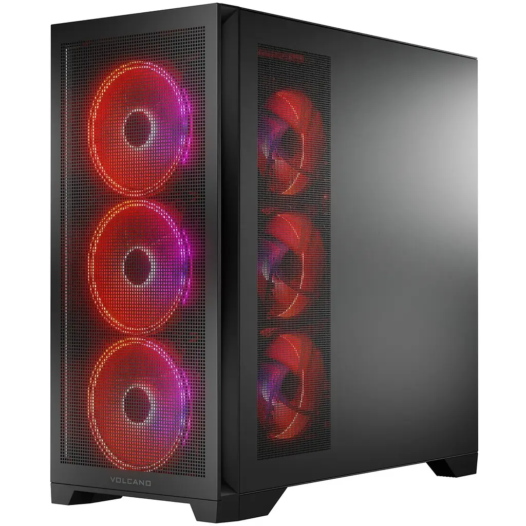 Корпус Modecom VOLCANO EXPANSE S ARGB 4x140mm fans MIDI USB 3.0x2+TYPE-C ЧОРНІЙ без Блок живлення ATX - фото 2