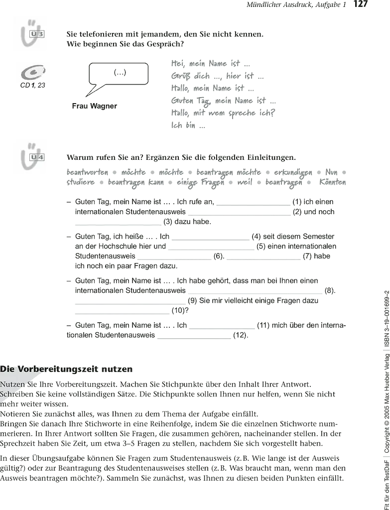 Fit für den TestDaF mit Audio-CDs und Lösungheft - фото 6