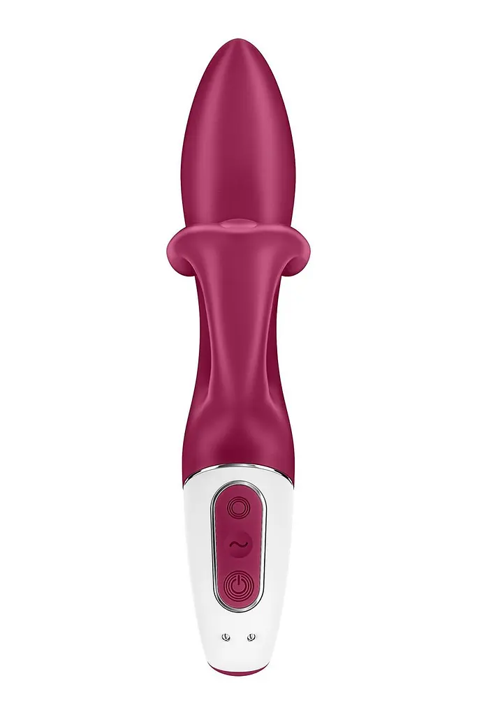 Вібратор-кролик із потрійним відростком Satisfyer Embrace me Berry, 2 мотори, діаметр 3,6 см - фото 5