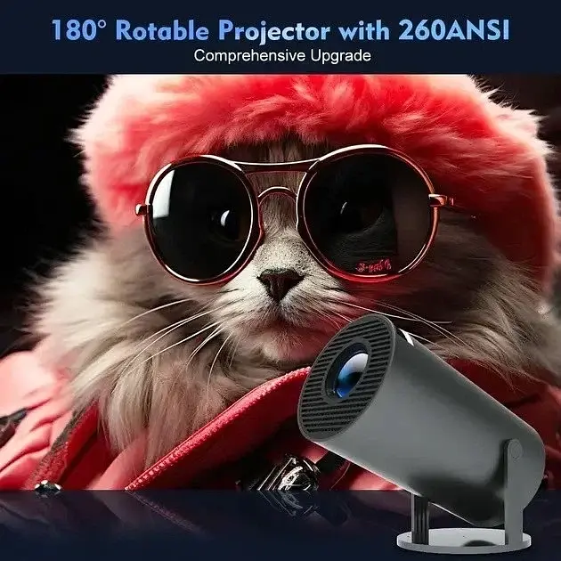 Смарт Проектор MAGCUBIC HY300 PRO 4K Android 11 HD BT5.0 Dual Wi-Fi Домашний кинотеатр - фото 5