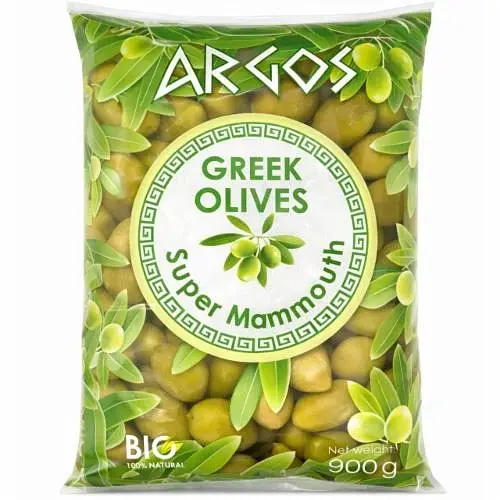 Оливки зелені Argos Super Mammouth 900 г (5207321331478)