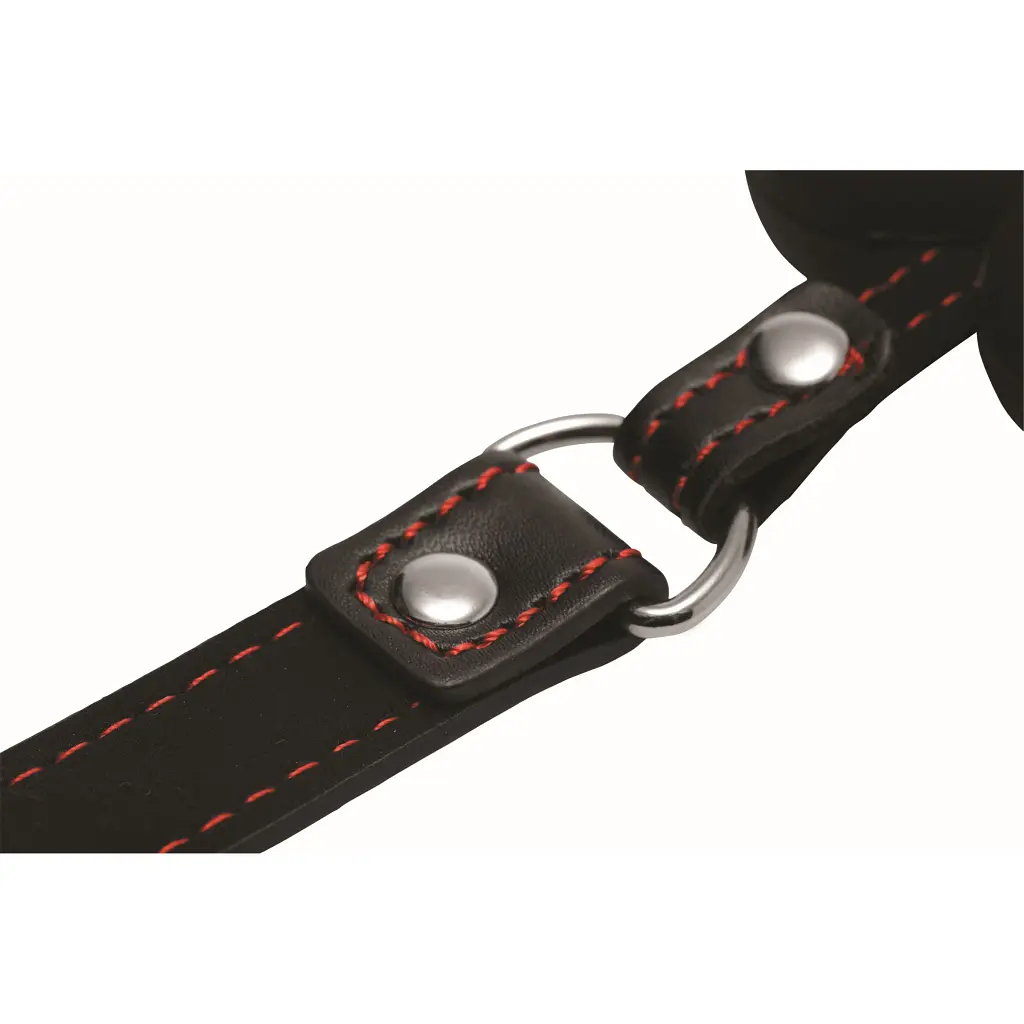 Силіконовий кляп кісточка Master Series Dog Bone Gag, 15.4 см, чорний - фото 3