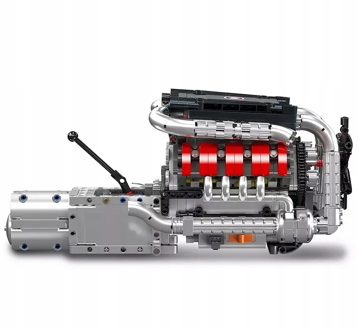 Конструктор двигун Mould King Mercedes-Benz V8 моторизований для дітей та дорослих дитячий мотор 1169 деталей - фото 3