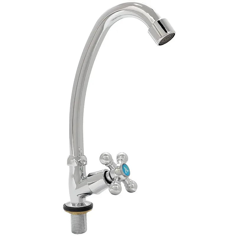Змішувач s83 ½" монокран на гайці (КРАТНО 3шт) AQUATICA QM-1G159C (9783600) - фото 2