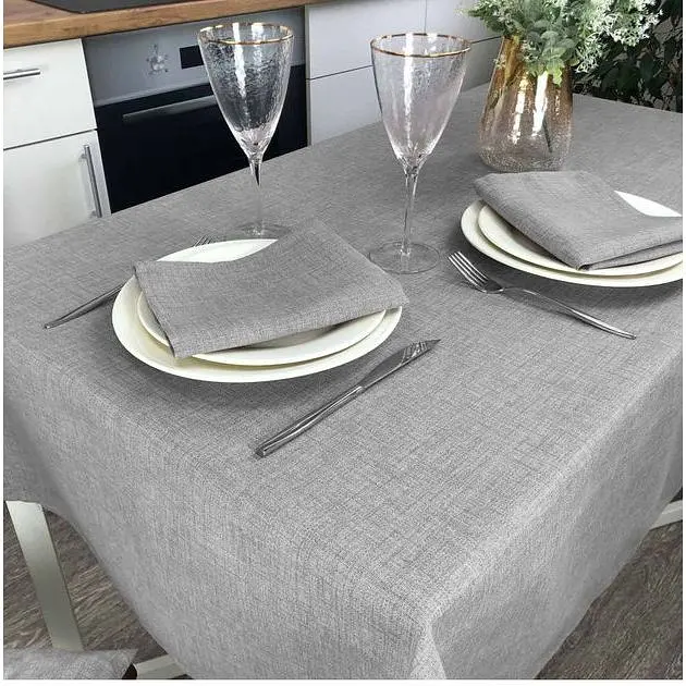 Скатерть Прованс Barcelona Graphite 120х136 см (38660) - фото 4