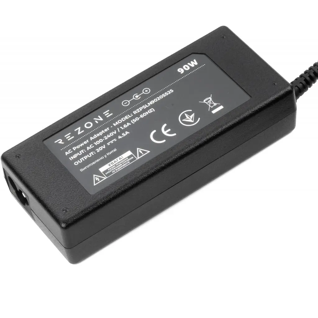Блок живлення до ноутбуку Rezone Lenovo 90W 20V 4.5A 5.5*2.5 (RZPSLN90205525) - фото 3