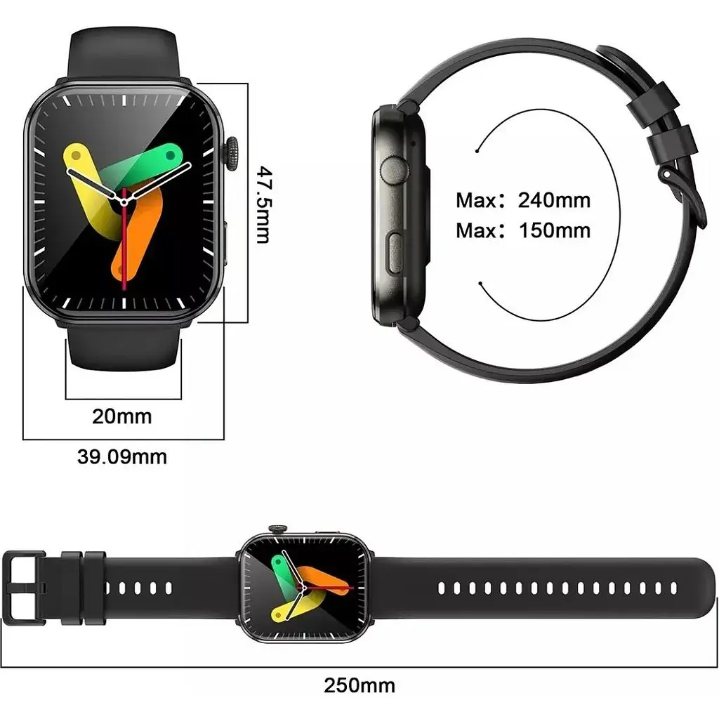 Смарт-годинник Blackview R60 Black (6931548318699) [143455] - фото 7