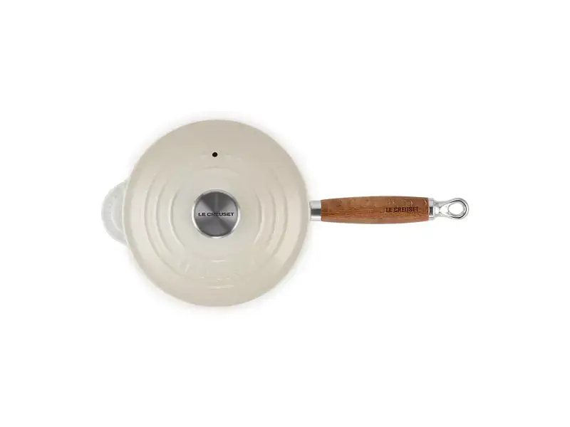Ківш Le Creuset Wooden Handle Saucepan 18 см Meringue (21139187164460) - фото 3