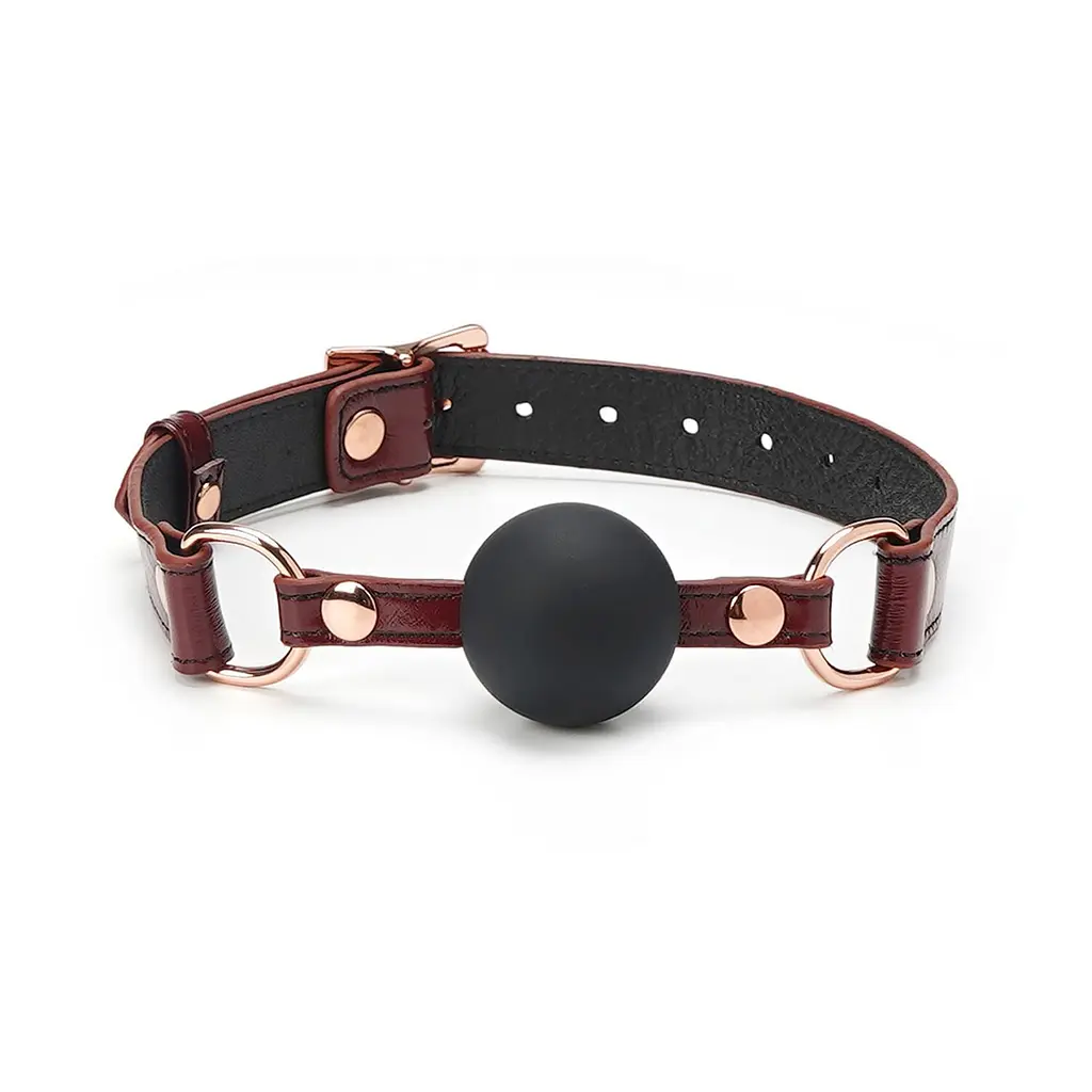 Силіконовий кляп Liebe Seele Wine Red Ball Gag